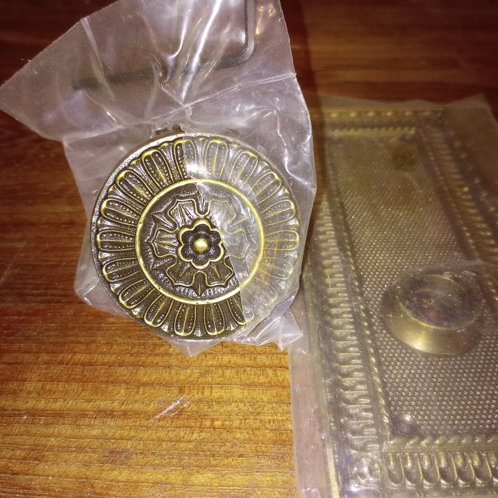 Vintage solid brass door pulls - Picture 6 of 6